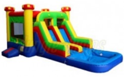 Double Slide Bounce House Wet Option