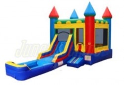 Colorful Bounce House w/ Slide Wet Option