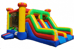 Double Slide Bounce House Dry Option