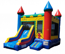 Colorful Bounce House w/ Slide Dry Option