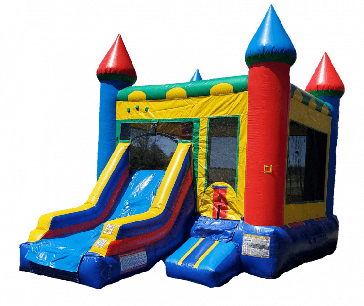 Colorful Bounce House w/ Slide Dry Option