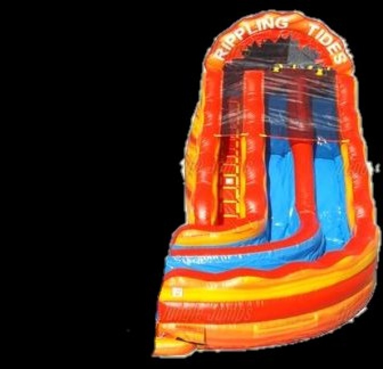 Rippling Tides 18 FT Dual Water Slide Dry Option