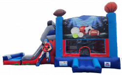 Sports Bounce House with Slide Wet Option