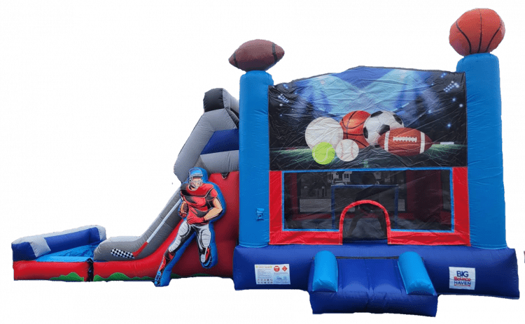 Sports Bounce House with Slide Wet Option