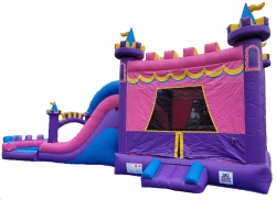 XL Princess Bounce House with Slide Wet Option