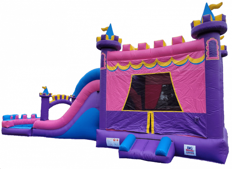 XL Princess Bounce House with Slide Wet Option